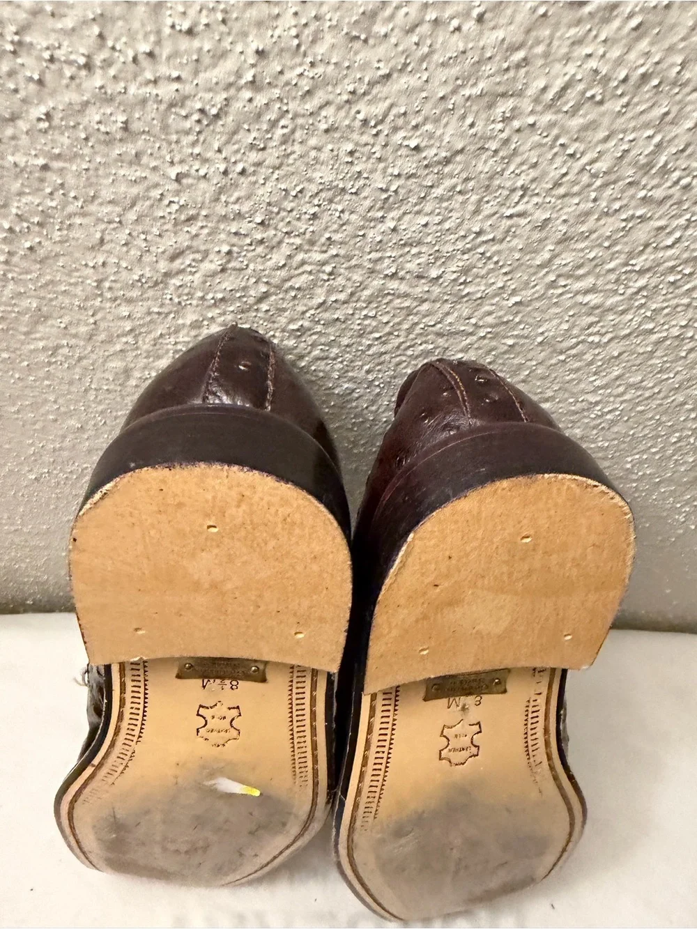 Giorgio Brutini Dark Brown Croc-Embossed snake Leather Bit Loafers,pre-owned